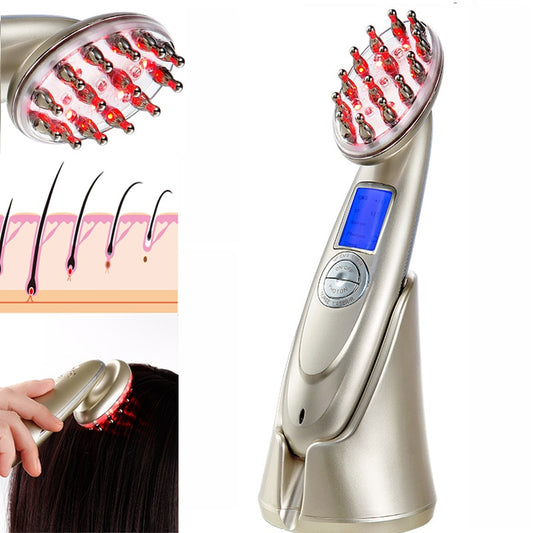 RF Laser Hair Growth Scalp Massager Brush