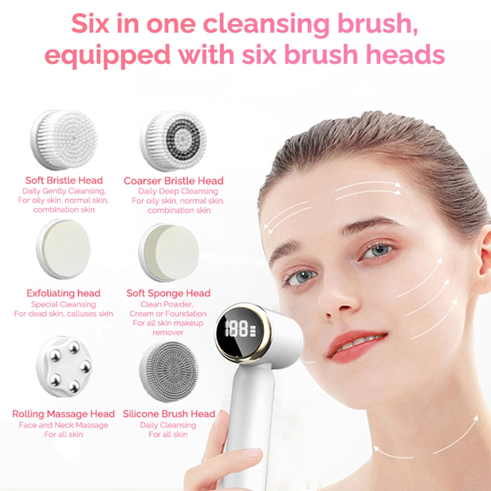 Silicone Facial Cleansing Brush Waterproof Face Cleaner